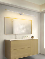 Bathroom Minimalist Gold Linear Metal Vanity Light Image - 26