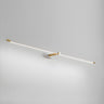 Bathroom Minimalist Gold Linear Metal Vanity Light Image - 6