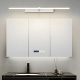 Bathroom Modern Metal Straight LED Mirror Vanity Light Image - 5