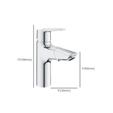 Bathroom Silver Low Arc Design Copper Valve Included Faucet #size