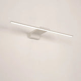 Bathroom White Modern Linear Metal LED Vanity Light Image - 19