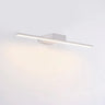 Bathroom White Modern Linear Metal LED Vanity Light Image - 2