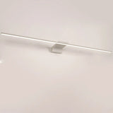 Bathroom White Modern Linear Metal LED Vanity Light Image - 21