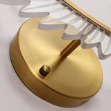 Beautiful Acrylic Gold Leaf LED Wall Sconce Light Image - 12