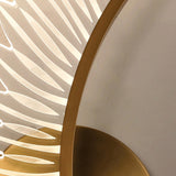 Beautiful Acrylic Gold Leaf LED Wall Sconce Light Image - 9