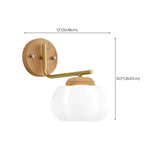 Beautiful Strawberry Shaped Wood Bedside Wall Sconce #size