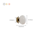 Beautiful Vitreous Cover Globe Glass Wall Sconce Image - 19