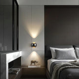 Bedroom Adjustable Black Globe Up Down Wall Sconce Image - 17