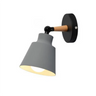 Bedroom Adjustable Grey Cone Metal LED Wall Sconce Image - 3