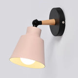 Bedroom Adjustable Grey Cone Metal LED Wall Sconce Image - 9