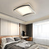 Bedroom Arc Square Resin LED Flush Mount Ceiling Light Image - 11