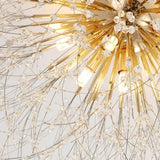 Bedroom Artistic Branch Crystal Flush Mount Light Image - 15