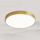 Bedroom Bamboo Green-White Circle Flush Mount Light Image - 16