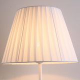 Bedroom Barrel Elegant White Column Floor Lamp Image - 4