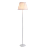 Bedroom Barrel Elegant White Column Floor Lamp Image - 5