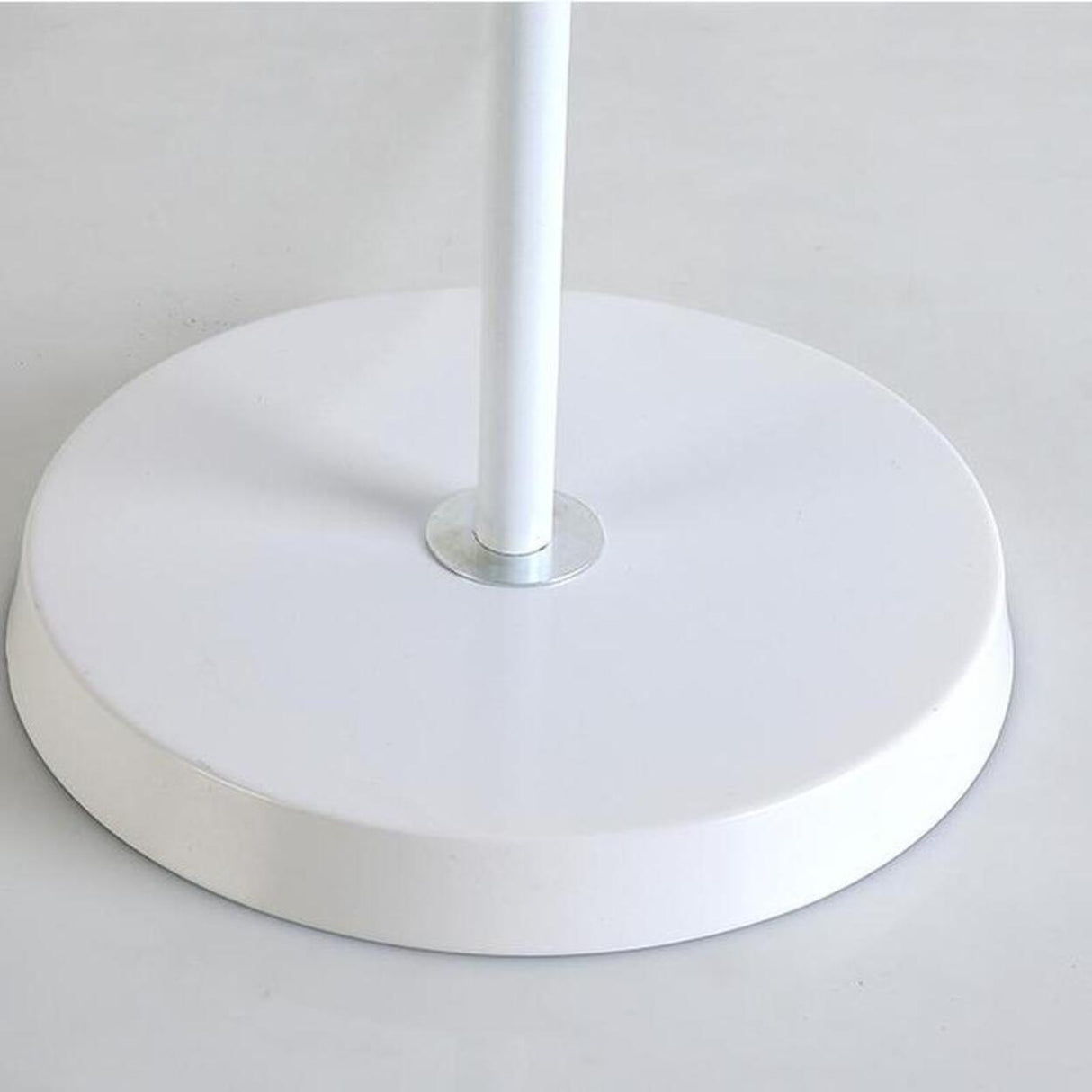 Bedroom Barrel Elegant White Column Floor Lamp Image - 6