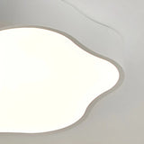 Bedroom Beige Square LED Flush Mount Ceiling Light Image - 11