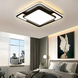 Bedroom Black Loving Heart LED Flush Mount Ceiling Lamp Image - 2