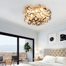 Bedroom Blue Blossoming Flower LED Flush Mount Light Image - 15