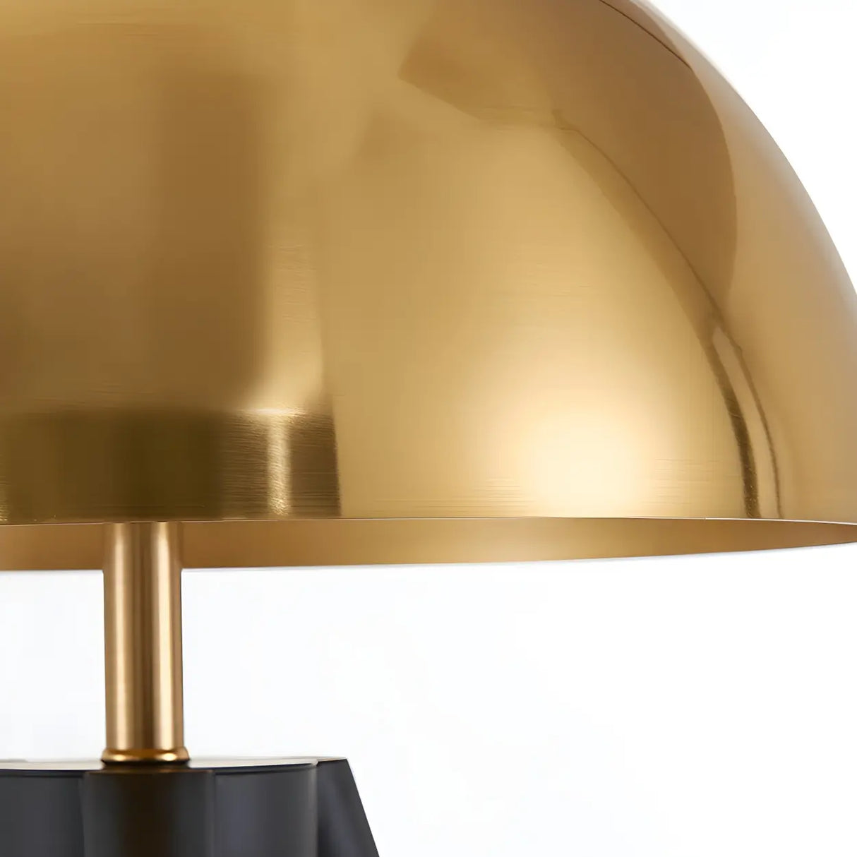 Bedroom Chic Luxury Gold Semi-Circle Tripod Table Lamp Image - 7