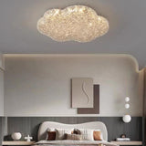 Bedroom Cloud Clear Resin Flush Mount Ceiling Light Image - 3