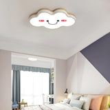 Bedroom Cloud Shape Remote Control LED Flush Mount Lamp Image - 2