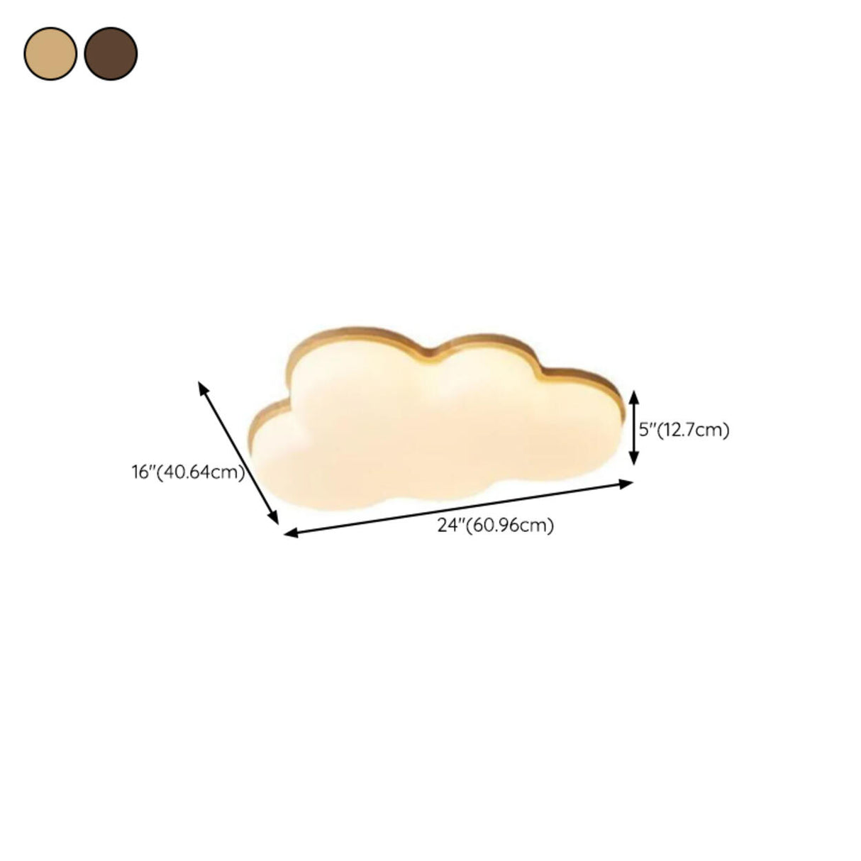 Bedroom Cloud-Shaped LED Flush Mount Ceiling Light Image - 16