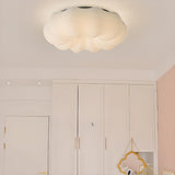 Bedroom Cloud White LED Flush Mount Ceiling Light Image - 1