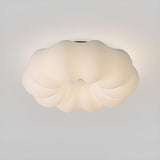 Bedroom Cloud White LED Flush Mount Ceiling Light Image - 6