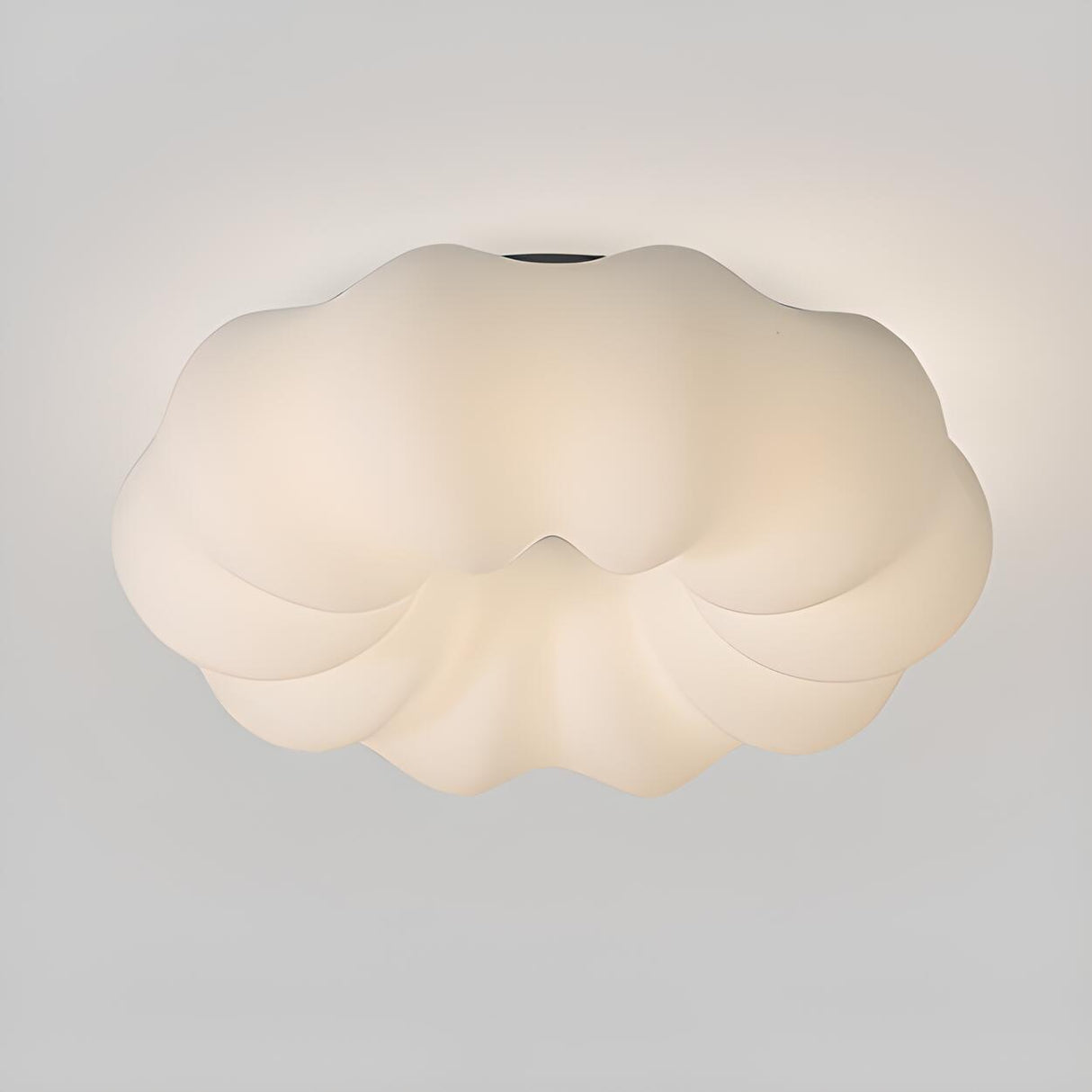 Bedroom Cloud White LED Flush Mount Ceiling Light Image - 7