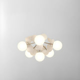 Bedroom Colorful Globe Semi-Flush Mount Light 8-Light Image - 11