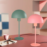 Bedroom Contemporary Simple Dome Metal Table Lamp Image - 1