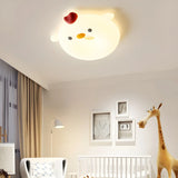 Bedroom Cute Resin Chick-Shaped LED Flush Mount Light Image - 11