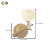 Bedroom Cute White Apple-Shaped Metal Wall Sconce Image - 18