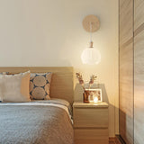 Bedroom Cute White Apple-Shaped Metal Wall Sconce Image - 6