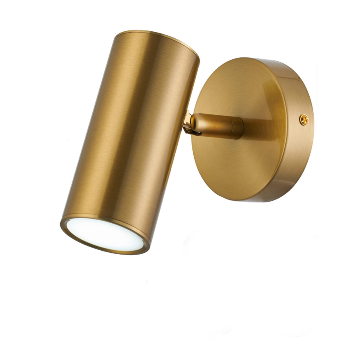 Bedroom Cylinder Adjustable Metal LED Wall Light Image - 6