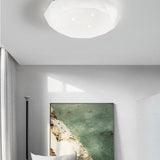 Bedroom Dimmable Faceted Gemstone LED Flush Mount Light Image - 2