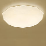 Bedroom Dimmable Faceted Gemstone LED Flush Mount Light Image - 4