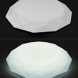 Bedroom Dimmable Faceted Gemstone LED Flush Mount Light Image - 8