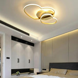 Bedroom Double Loving Heart LED Semi-Flush Mount Light Image - 4