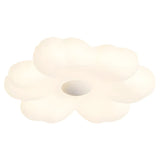 Bedroom Dreamy White Flower LED Flush Mount Light Image - 5