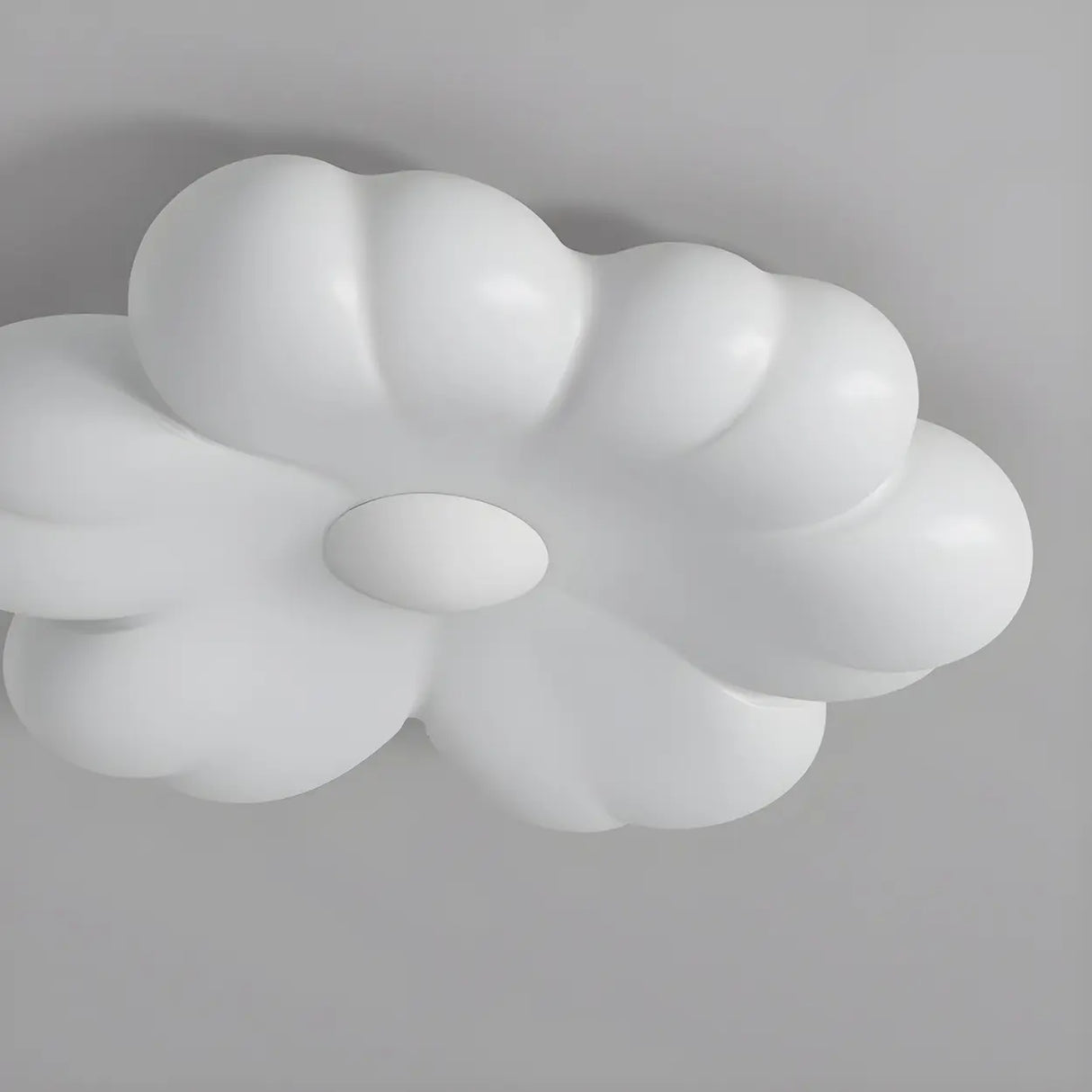 Bedroom Dreamy White Flower LED Flush Mount Light Image - 9