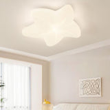 Bedroom Dreamy White Star Flush Mount Ceiling Light Image - 5