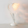 Bedroom Elegant Green Tulip Flower Glass Table Lamp Image - 3