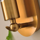 Bedroom Exposed Bulb Gold Geometric Wall Sconce Image - 6