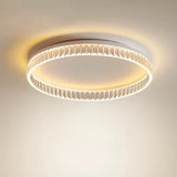 Bedroom Gold Circular LED Flush Mount Ceiling Light  Image - 10