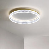 Bedroom Gold Circular LED Flush Mount Ceiling Light  Image - 6