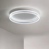 Bedroom Gold Circular LED Flush Mount Ceiling Light  Image - 7