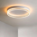 Bedroom Gold Circular LED Flush Mount Ceiling Light  Image - 8