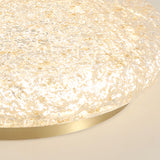 Bedroom Gold Resin Round Flush Mount Ceiling Light Image - 13